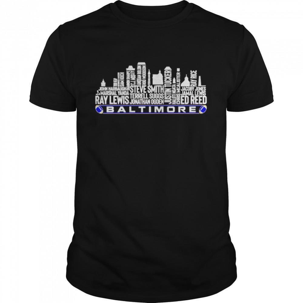 Baltimore City Sports Team Players Name Shirt